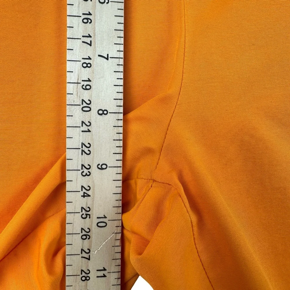 Nike Orange Striped Athletic Bright Trim Drawstring Waist Capri Pants  M - Picture 7 of 13